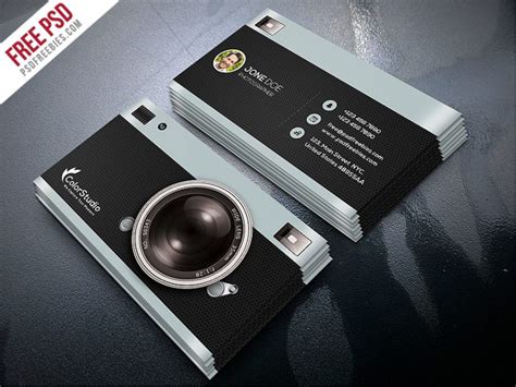 Photography Business Card Template Free PSD – Download PSD