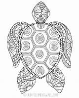 Gorgeous Sea Turtle Coloring Page sketch template