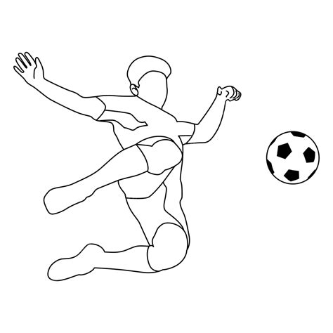 Football Line Drawing, Football Drawing, Wing Drawing, Foot Drawing PNG and Vector with ...