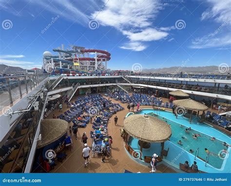 Pool Deck Board the Carnival Panorama Cruise Ship Editorial Photo ...