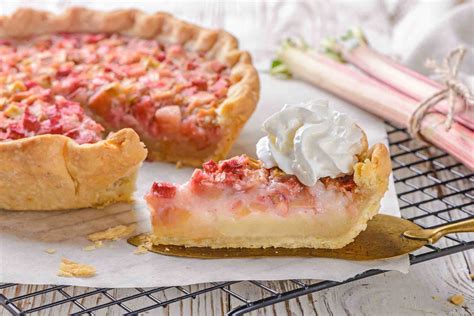 A Classic Rhubarb Custard Pie With Homemade (or Frozen) Crust | Recipe ...