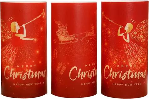 CHRISTMAS FLAMELESS CANDLES with 6H Timer, Flickering Battery Operated Real Wax $23.80 - PicClick