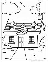 Free Printable Coloring Pages Of Houses sketch template