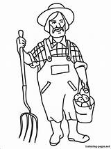 Colouring Pages Farmer Farm Coloring Help Who Kids Sheet Sheets Color  sketch template
