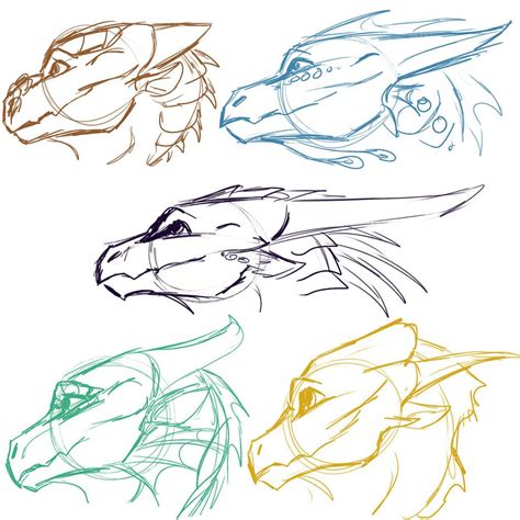 [WoF] Dragonet Sketches 2 by Mollish on DeviantArt | Dragon sketch ...