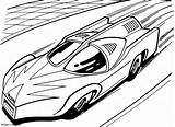 Fast Racing Car coloring Page sketch template