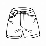 Doodle Of shorts Isolated On White Background Vector Illustration  sketch template