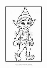 Christmas Elves Coloring Pages Collections For All Ages sketch template