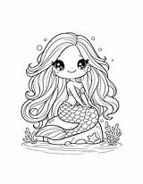 Free Printable Mermaid Coloring Pages sketch template