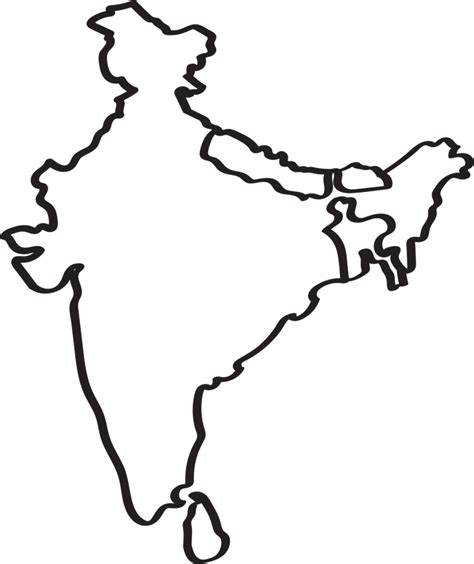India Outline PNGs for Free Download