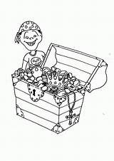 Open Treasure Chest Coloring Page  Coloring Home sketch template