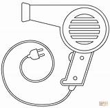 Hair Dryer coloring Page  Free Printable Coloring Pages sketch template