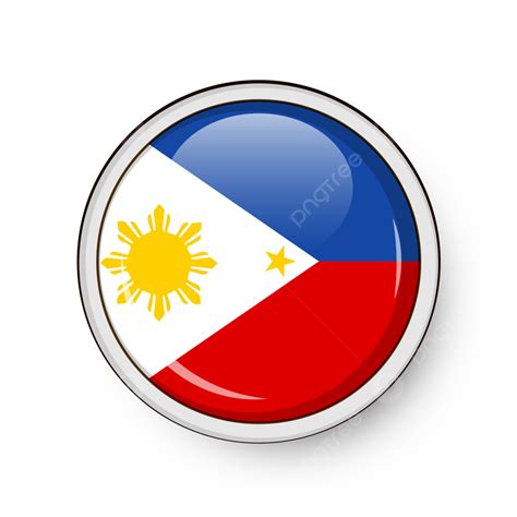 Philippines Circle Flag Vector, Philippines Circle Flag, Circle Flag, Philippines Flag PNG and ...