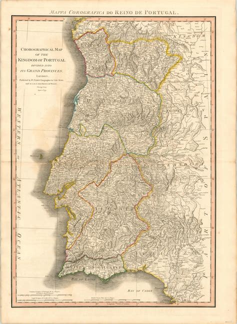 Chorographical Map of the Kingdom of Portugal Divided into its Grand ...