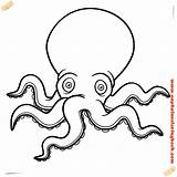 Octopus Coloring Page Printable sketch template