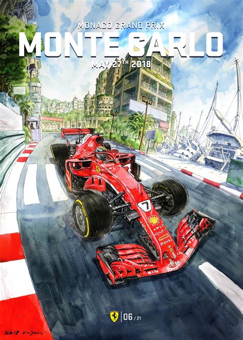 Ferrari F1 Monaco GP Poster : r/formula1