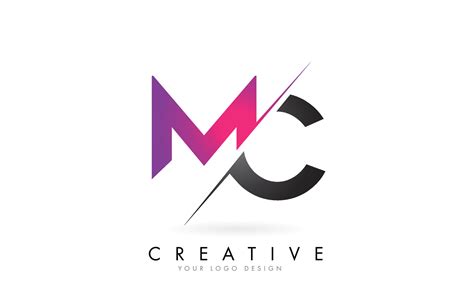 MC M C Letter Logo with Color block Design and Creative Cut. 5038576 Vector Art at Vecteezy