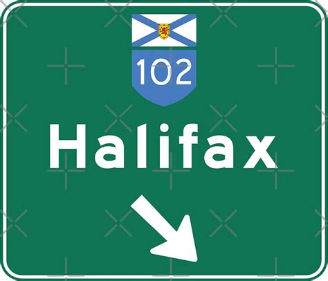 "Halifax, Nova Scotia, Road Sign, Canada" Stickers by worldofsigns ...