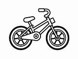 Bike Coloring For Kids  Page sketch template