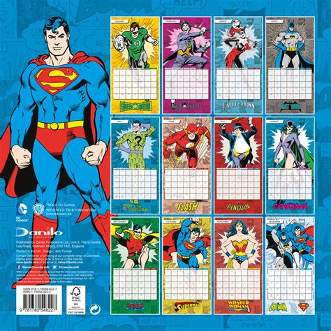 DC Comics Calendrier 2018 | Acheter-le sur Europosters.fr