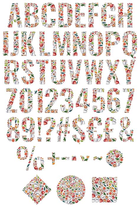 Christmas Font - Decorative OpenType Alphabet | Handmadefont.com