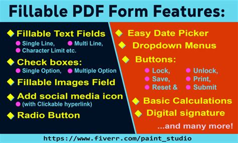 Design or create fillable pdf form by Paint_studio | Fiverr