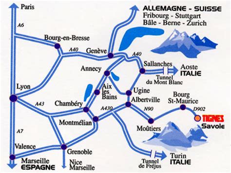 Maps of Tignes ski resort in France | SNO