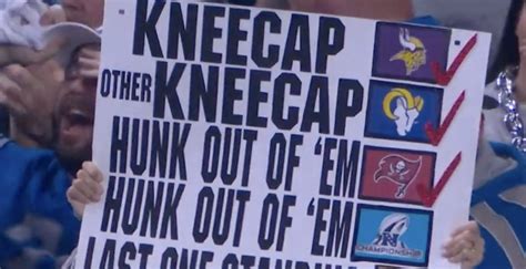 Lions Fan's Sign References Iconic Dan Campbell Quote