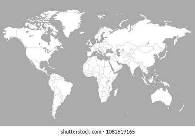 World Map All Political Regions Stock Vector (Royalty Free) 2212394979 | Shutterstock
