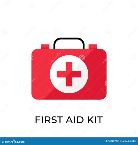 First Aid Kit Icon Vector Illustration. Medical First Aid Kit Vector ...