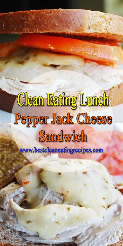 Clean Eating Lunch Pepper Jack Sandwich | EAT CLEAN ️ GET LEAN