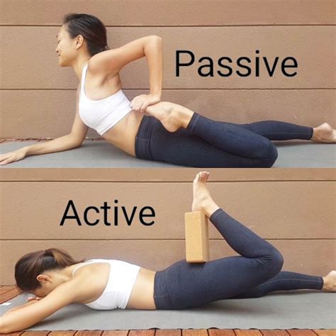 Active VS. Passive Exercises . I am not against passive stretching but at this phase of my life ...