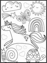 Magical Coloring Pages  Sheets Fantasy Book sketch template