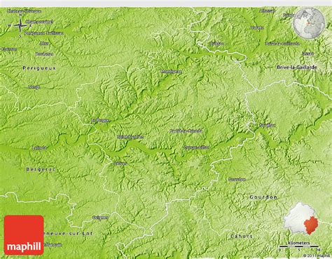 Physical 3D Map of Sarlat-la-Canéda