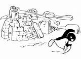 Two Penguins With Igloo coloring Page  Download Print Or Color Online sketch template