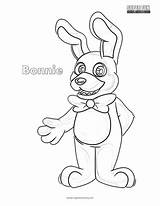 Cute Bonnie F Naf Coloring Pages sketch template