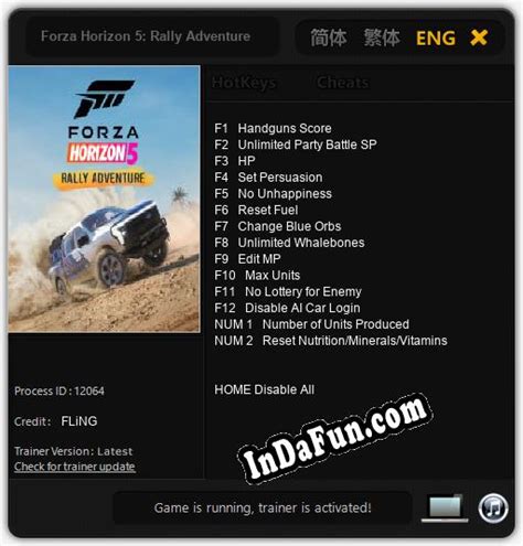 Forza Horizon 5: Rally Adventure: Trainer +14 [v1.1] » Free Download PC Games - Direct Links ...