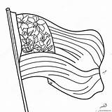 Blank Flag Template Coloring Page 30664 24257 sketch template