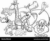 Cartoon Animals Coloring Pages sketch template