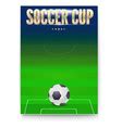 Soccer tournament flyer Royalty Free Vector Image