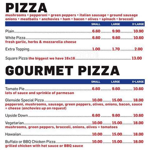 Glenside Pizza Menu, Menu for Glenside Pizza, Glenside, Montgomery County - Urbanspoon/Zomato