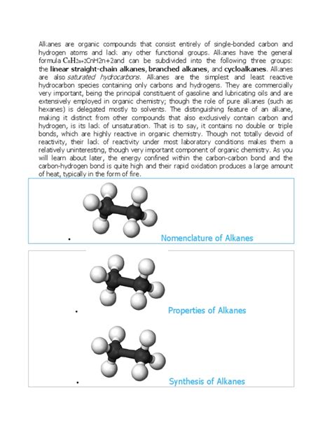 ALKANES.docx | Conformational Isomerism | Alkane