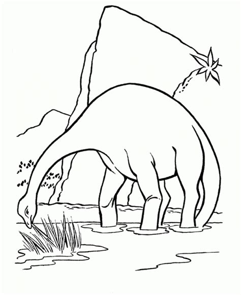 Brontosaurus Coloring Page - Coloring Home