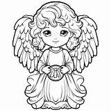 Angel Coloring Pages For Kids  Angels Book Made By Teachers sketch template