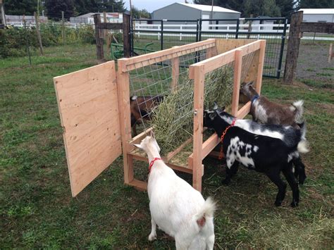 Homemade Goat Feeders For Sale | Goat hay feeder, Goat feeder, Goats