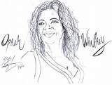 Oprah Winfrey Coloring Page sketch template
