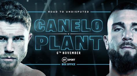 Canelo Alvarez Vs Caleb Plant Live And Exclusive On BT Sport Box Office ...