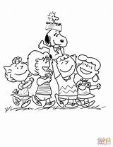 Charlie Brown And Snoopy Peanuts Coloring Page sketch template