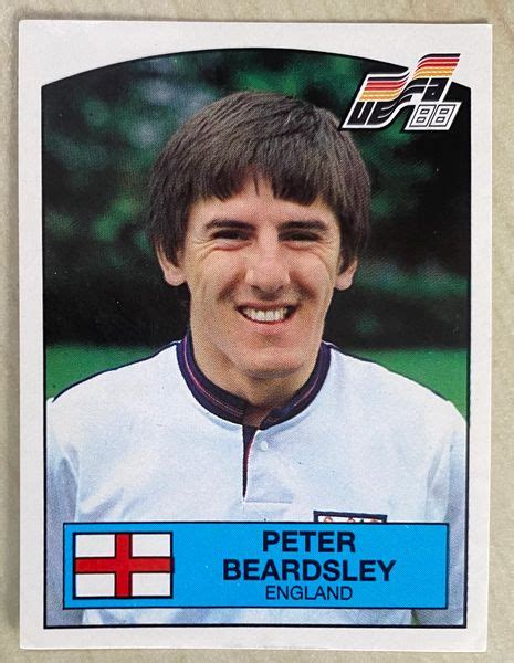 1988 PANINI EURO 88 ORIGINAL UNUSED STICKER PETER BEARDSLEY ENGLAND 176 ...