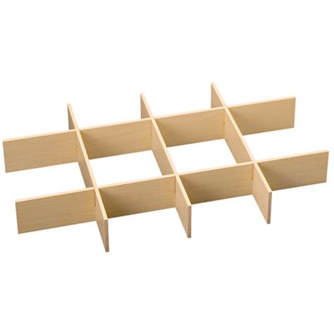 freedomRail O-Box Wood Drawer Dividers - Maple in FreedomRail Accessories